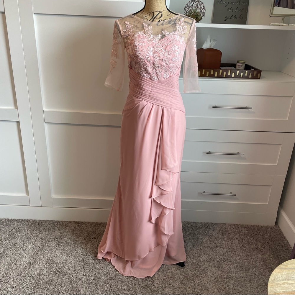 Jaeden Lace & Chiffon Wedding Guest or Mother of the Bride Dress